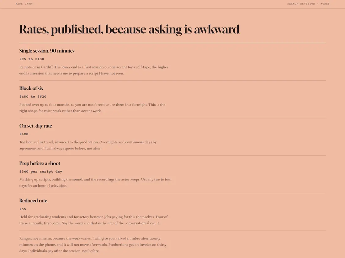 Nia, personal brand site for a solo practitioner, screen 3